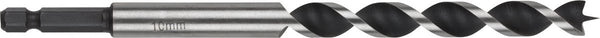 Wolfcraft - 10mm slangenboor voor houtbalken - 165mm - zeskantschacht houtboor - hex - 7133000