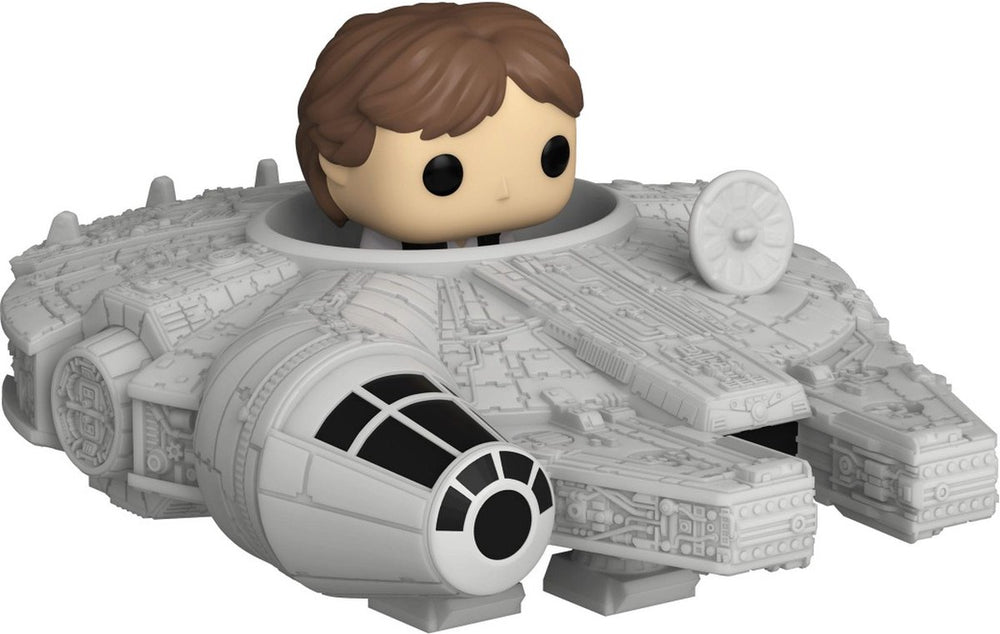Funko han solo met millennium falcon - bitty pop! ride - star wars figuur - 2cm