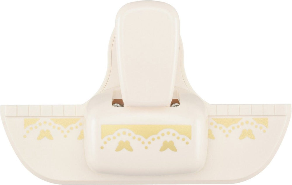 Vaessen creative pons - randpons vlinder - 1,3 x 4,5 cm - ivoor