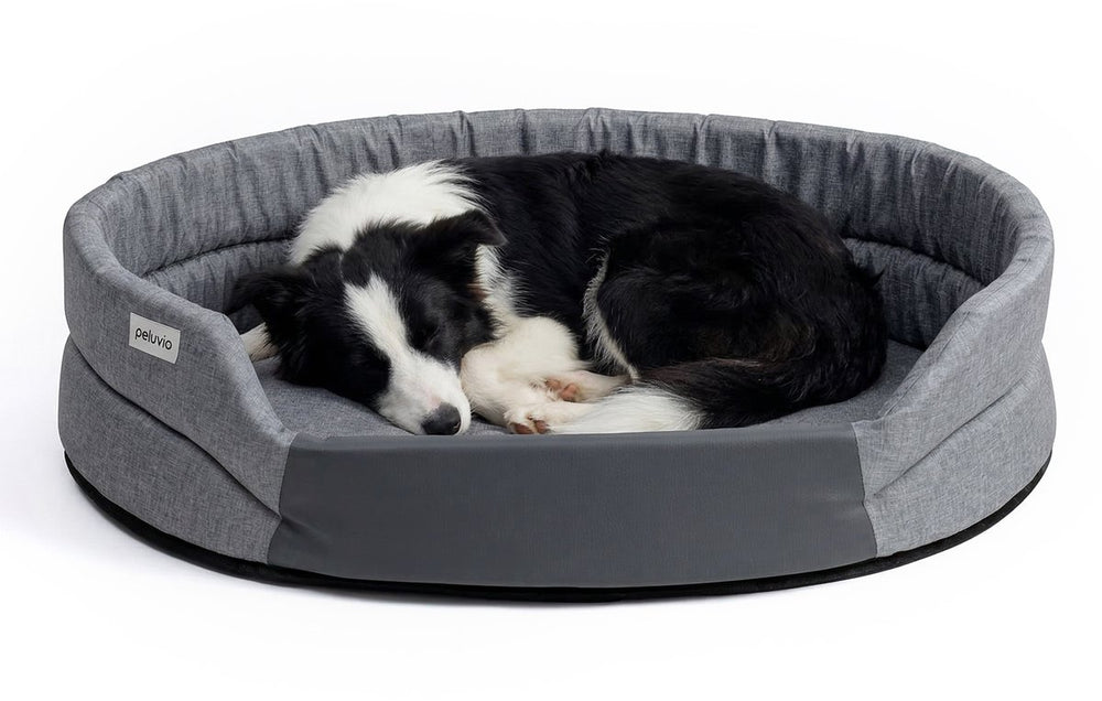 Peluvio arita – hondenmand waterafstotend - hondenbed vlekbestendig – maat l – antislip onderkant – licht reisvriendelijk – lage instap zonder randen – duurzaam schuim – geurarm makkelijk schoon te maken – comfort voor elke hond