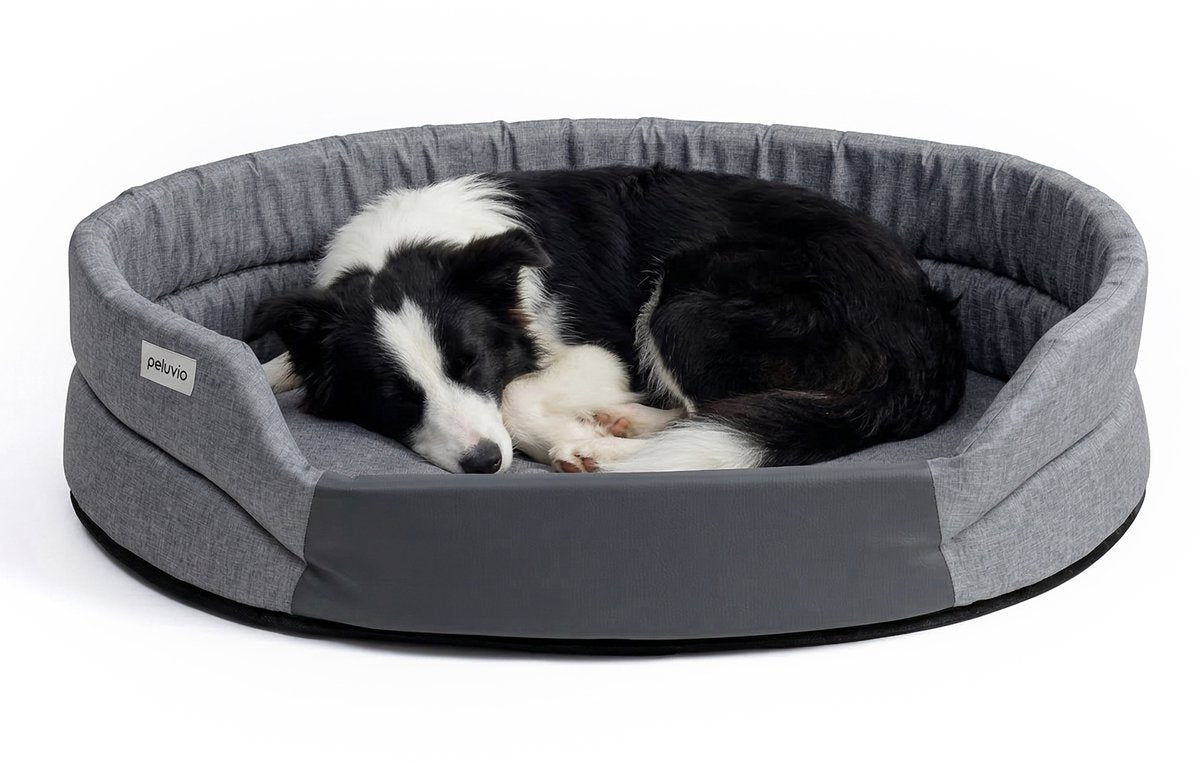 Peluvio arita – hondenmand waterafstotend - hondenbed vlekbestendig – maat l – antislip onderkant – licht reisvriendelijk – lage instap zonder randen – duurzaam schuim – geurarm makkelijk schoon te maken – comfort voor elke hond