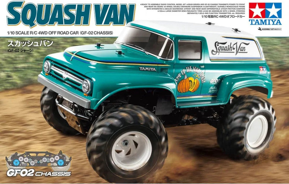 Tamiya modelbouwpakket militaire voertuigen - 58725 rc squash van 4wd gf-02 rc plastic - 1:10 - modelbouw