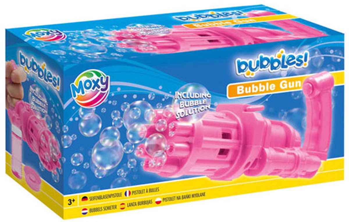 Creatieve knutselgroep bubbels bellenblaas schieter roze