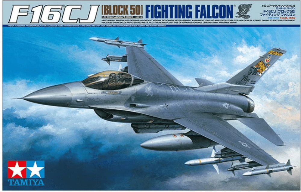 Tamiya modelbouwpakket militaire voertuigen - 60315 f-16cj (block 50) fighting falcon plane plastic - 1:32 - modelbouw