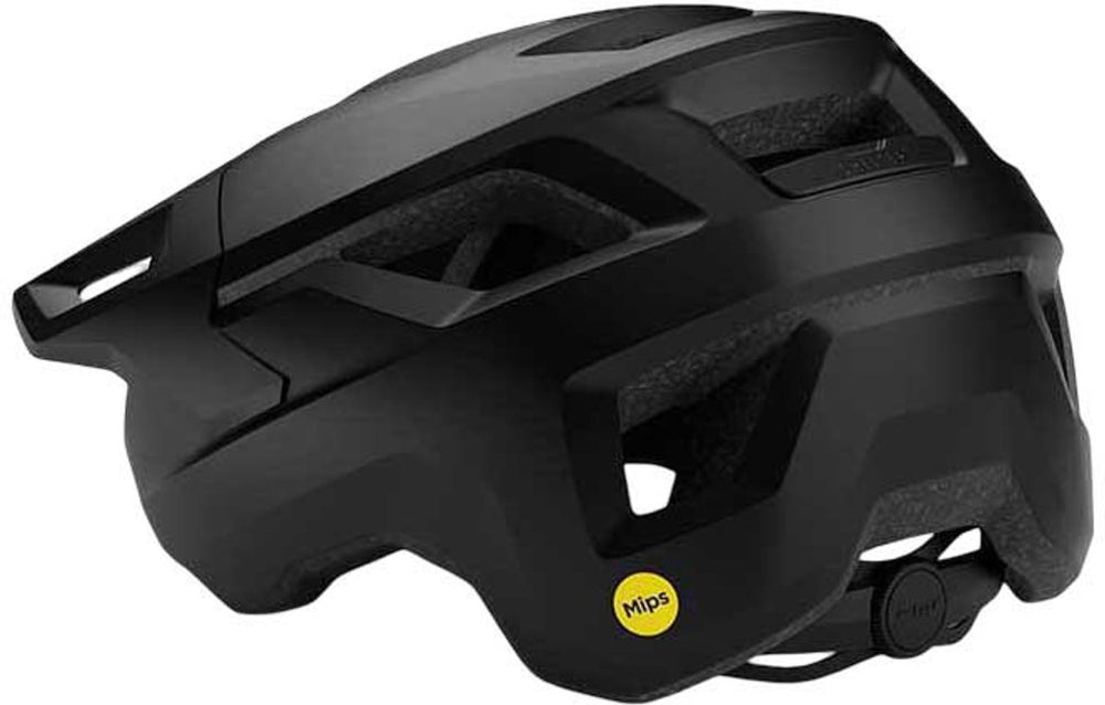 Met shelter mips fietshelm – fietshelm mannen vrouwen – mtb helm volwassenen – mountainbike – maat s (52-56 cm) – black (zwart)