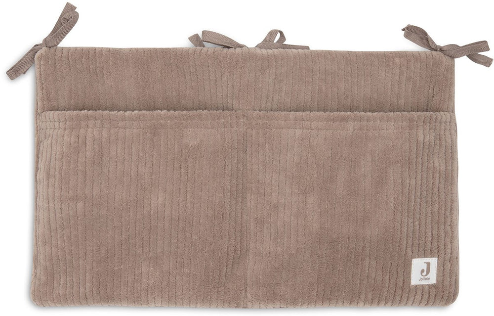 Jollein boxzak organizer - 49x30cm - cloudy rib - milky coffee - boxopbergzak