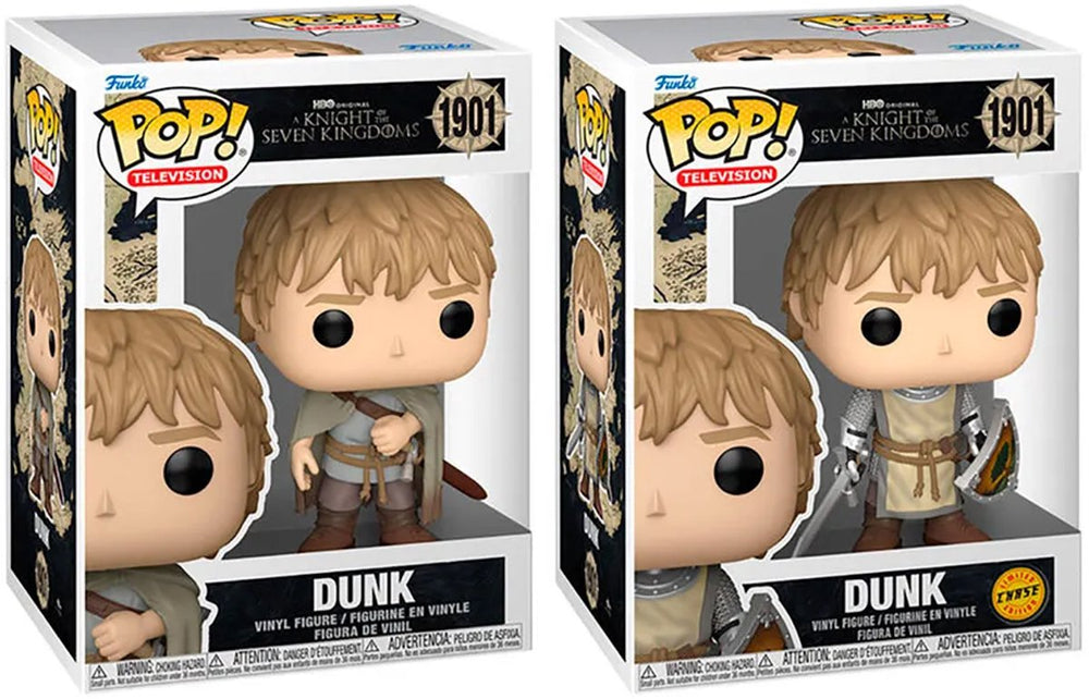 Funko game of thrones a knight of the seven kingdoms - dunk (chase edition mogelijk!) vinylfiguur 1901 unisex pop! - neutraal - standard