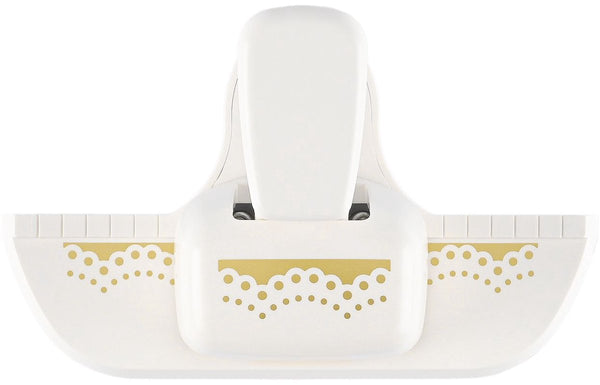 Vaessen creative pons - randpons kanten rand - 1,5 x 4,3 cm - ivoor