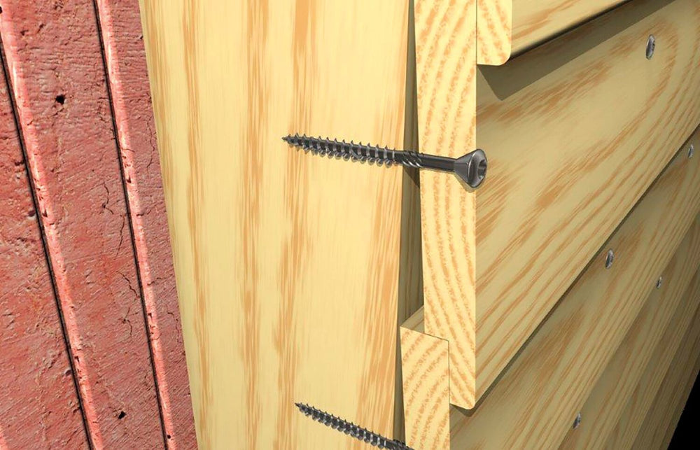 Fischer 300x houtfaçadeschroef ffsii-rt6 4,5 x 40 mm verzonken kop roestvast staal a2 deelgewinde binnenster tx - 548559