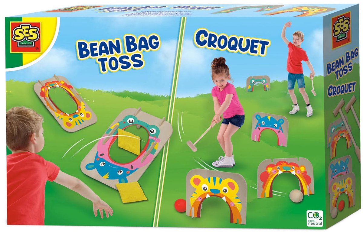 Ses croquet en pittenzak gooien