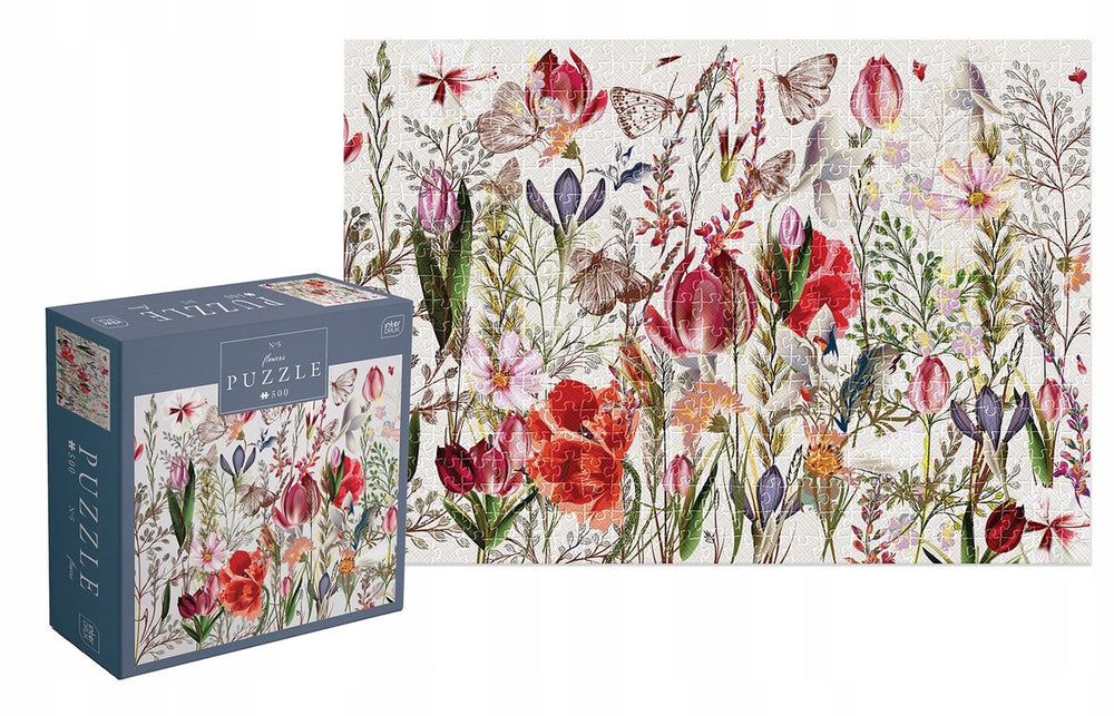 Geronimo games puzzle - 500 stukjes - interdruk puzzel bloemen 5 - mooie bloemen -