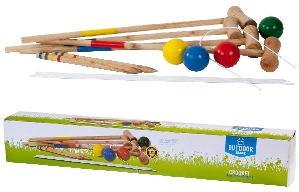 Outdoor play houten croquet