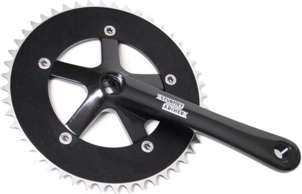 Sturmeyarcher sturmey archer crankstel zwart 1 8 46t 170mm fct26 (sa)
