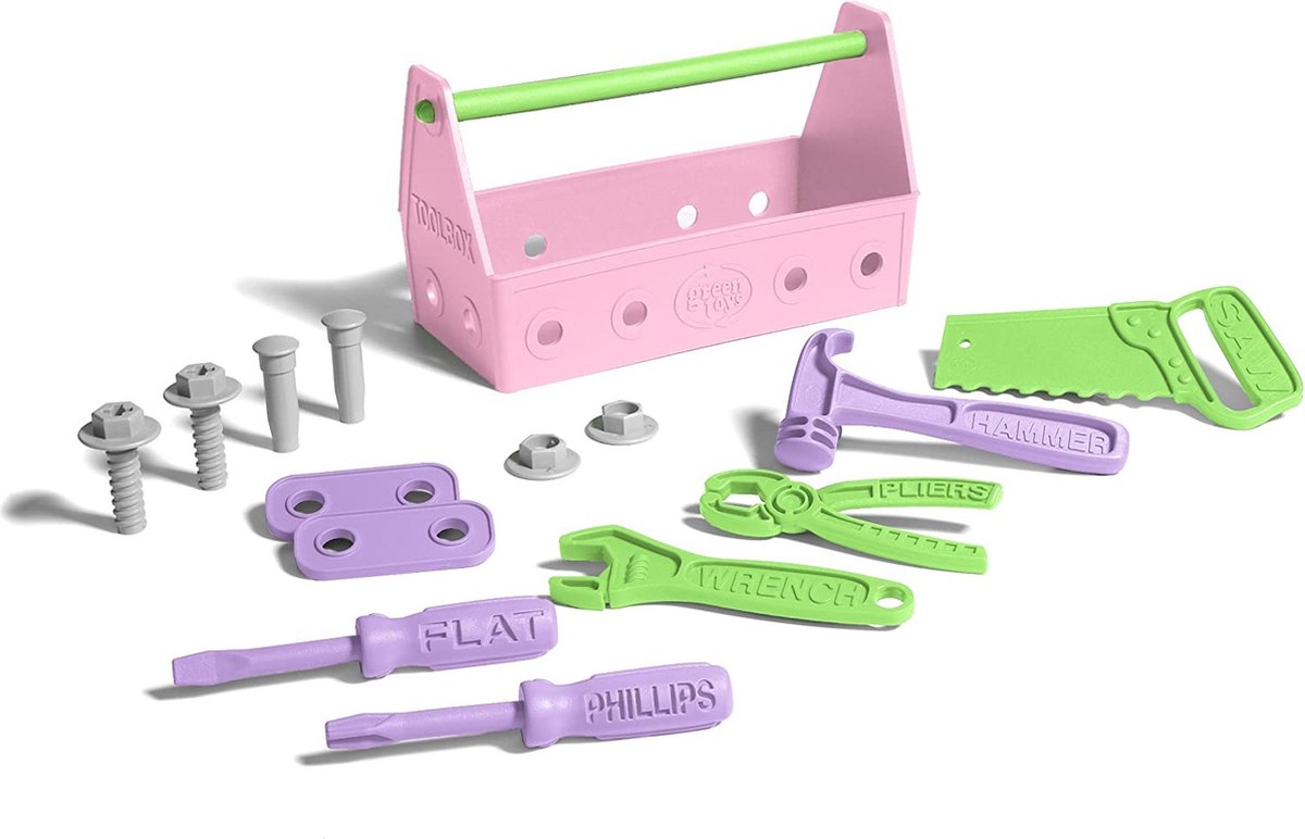 Green Toys pink tool kit