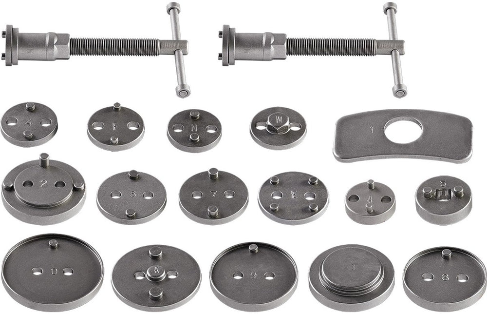 Neo serie - handmatige remklauw separator set - 18 stuks - praktische koffer - geschikt voor meerdere automerken