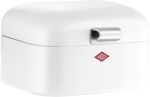 Wesco mini grandy broodtrommel | 2 liter - maat s | metaal - wit | brooddoos