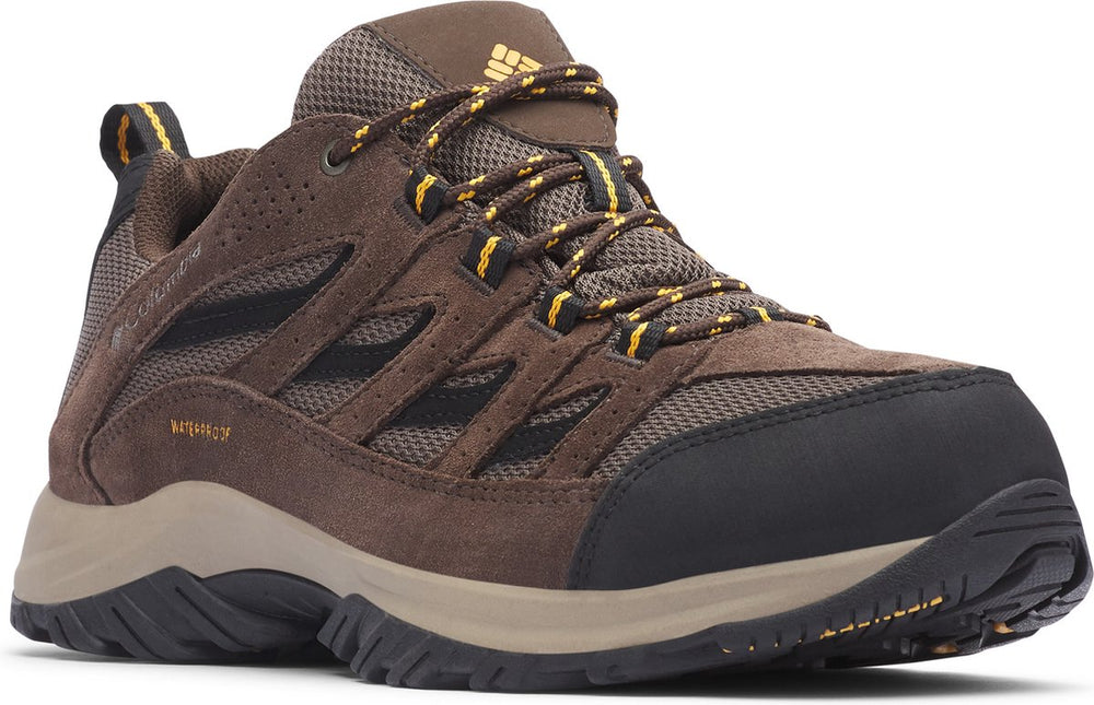 Columbia crestwood™ waterproof heren wandelschoenen - mud, squash