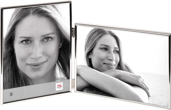 Walther wd115s chloe - dubbele portretlijst - fotoformaat 2x10x15 cm - zilver