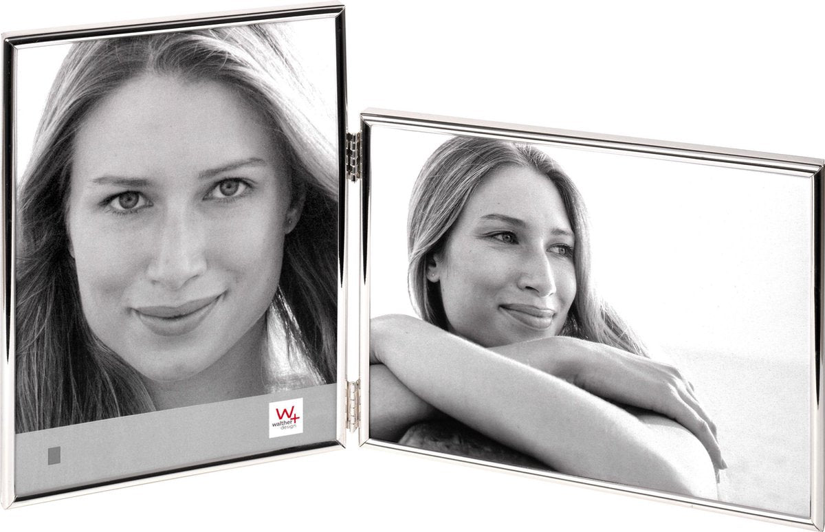 Walther chloe - fotolijst - fotoformaat 2x13x18 cm - zilver