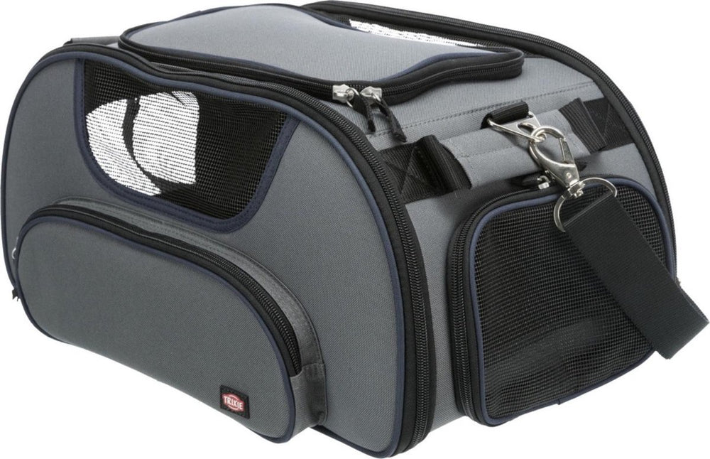 Trixie Dog Carrier Airplane Bag Wings Grey Black