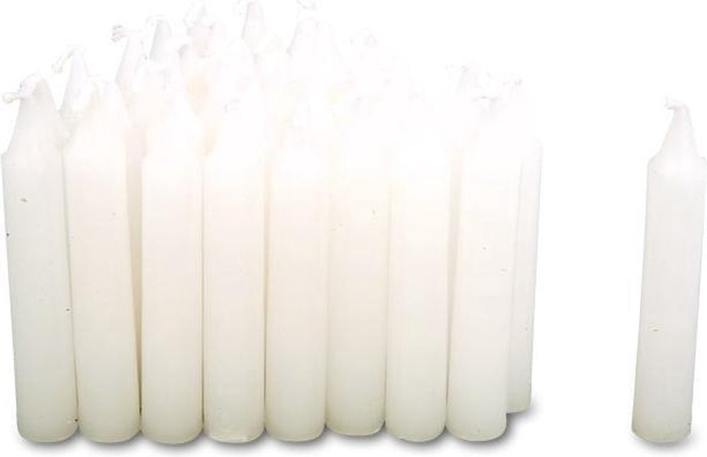 Small foot - candles white small, 36 pcs.