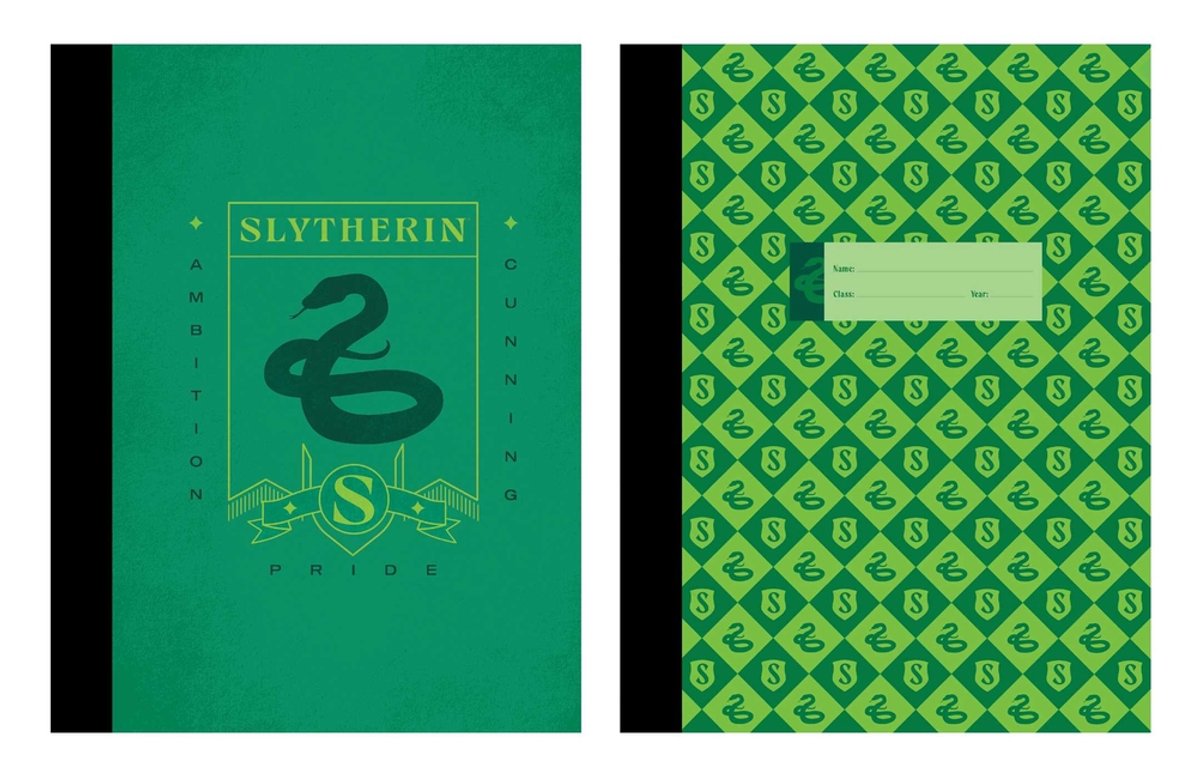 Harry potter: slytherin composition notebook set (set of 2)