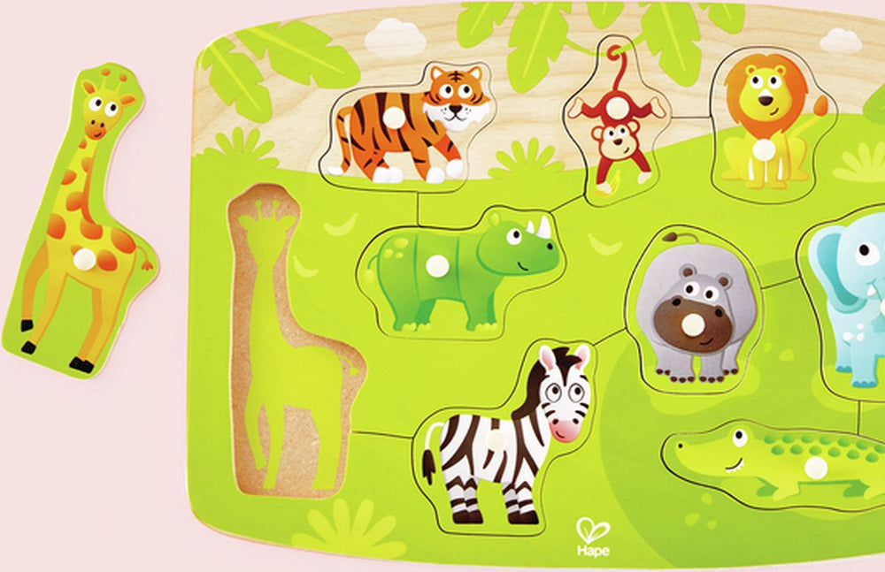 Hape jungle knijper puzzel