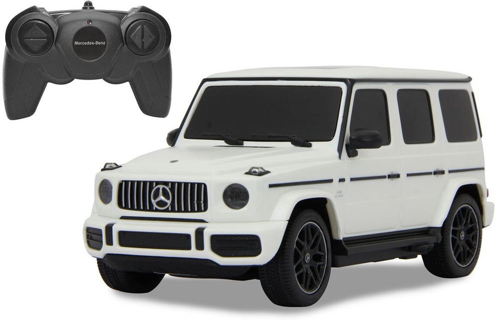 Jamara rc voertuig auto - 405192 rc auto mercedes-benz g63 - g klasse - wit - 2,4ghz rc model kant en klaar - 1:24 bestuurbare auto