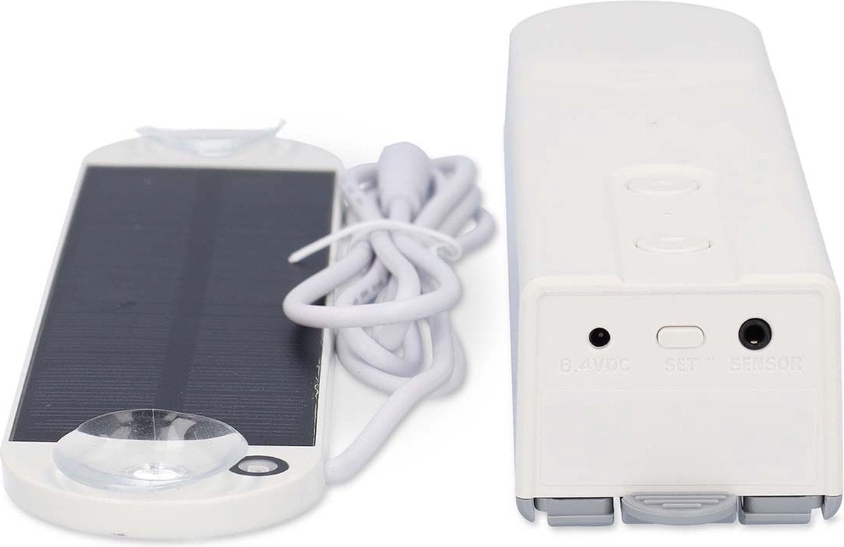 Nedis smartlife gordijnrobot – solar powered – bluetooth – voor paneel-, rol- vouwgordijnen – wit