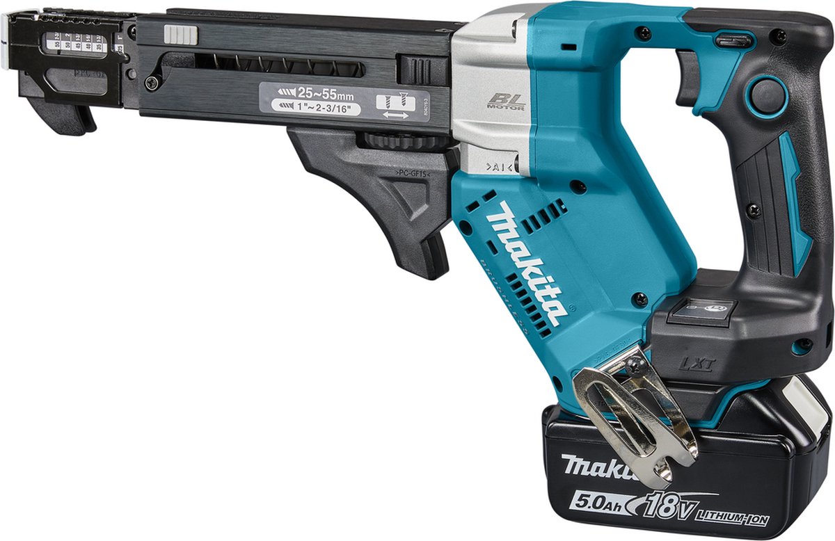 Makita dfr551rtj accu bandschroefmachine 25-55mm 18v 5.0ah in mbox