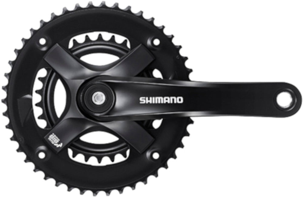 Shimano crankstel tourney ty501 46-30t 7 8s 170 mm zwart