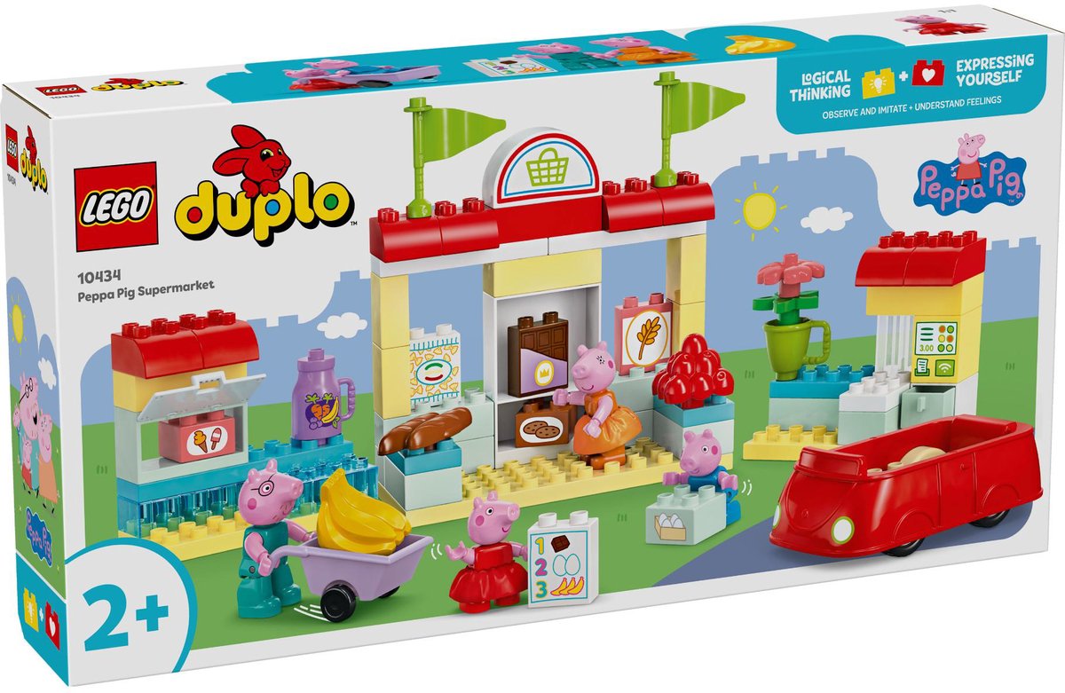 Lego duplo 10434 peppa grote supermarkt