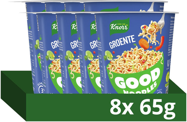 Knorr good noodles - groente - klaar in 3 minuten - 8 x 65 g
