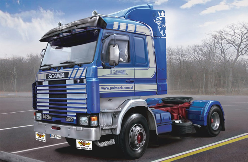Italeri modelbouwpakket vrachtwagens - 3910 scania 143m topline 4x2 plastic - 1:24 - modelbouw