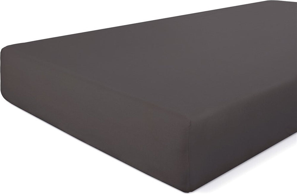 Walra hoeslaken crispy cotton - 80x200 - 100% katoen - antraciet