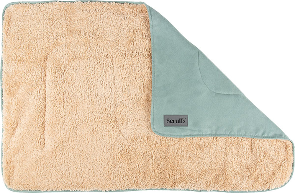 Scruffs cosy - zachte hondendeken - tweezijdig te gebruiken met heerlijk zachte binnenvoering - 110 x 75cm - sage green
