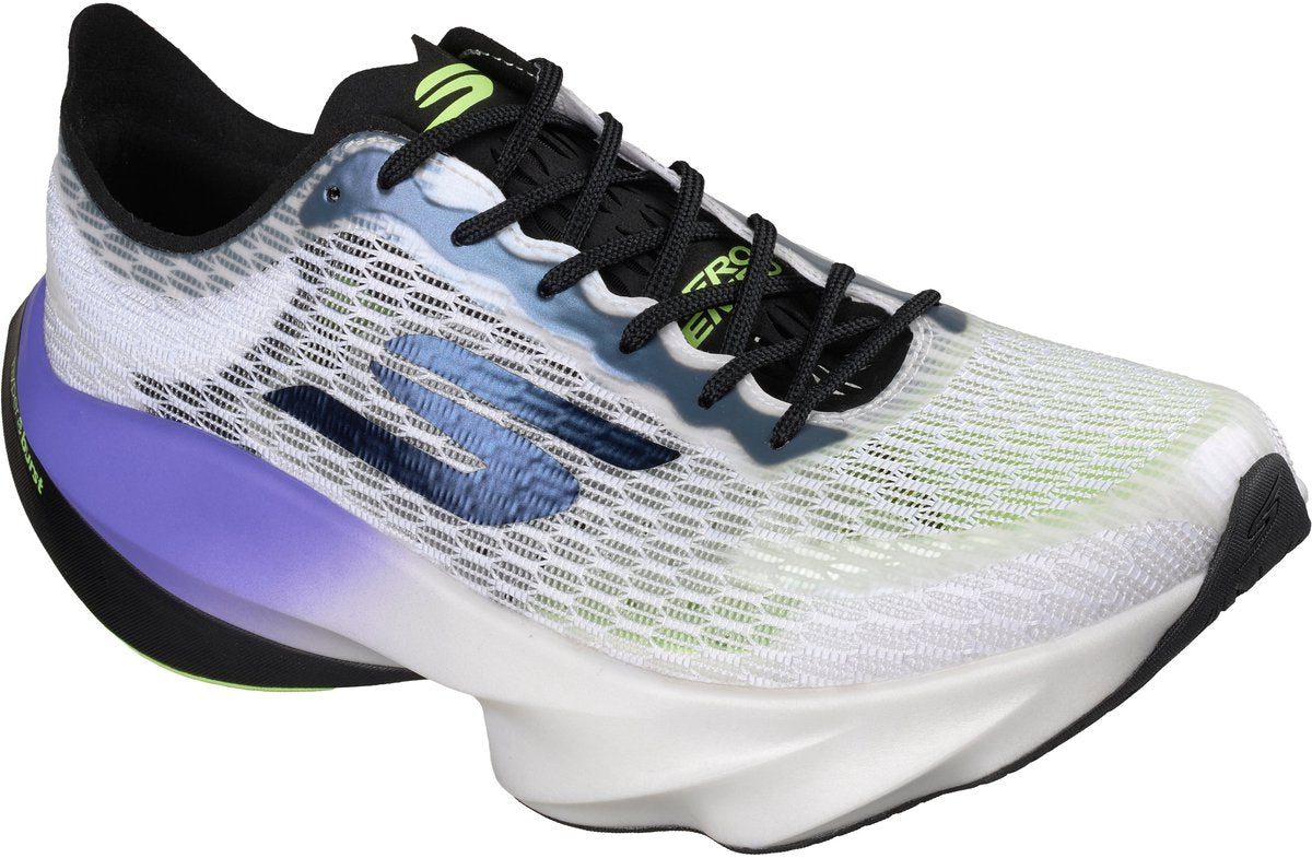 Skechers skx aero tempo heren sportschoenen - wit multi