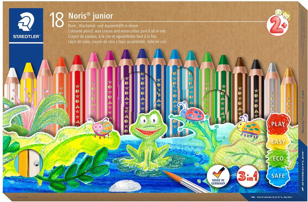 Staedtler noris junior - 3-in-1 kleurpotlood - set 18 st