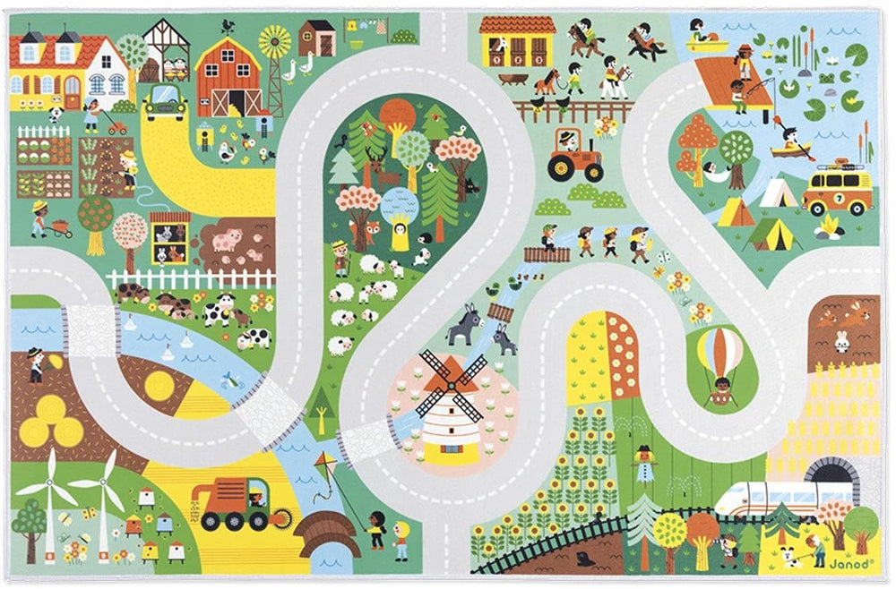 Janod - cross roads - speelmat - het platteland
