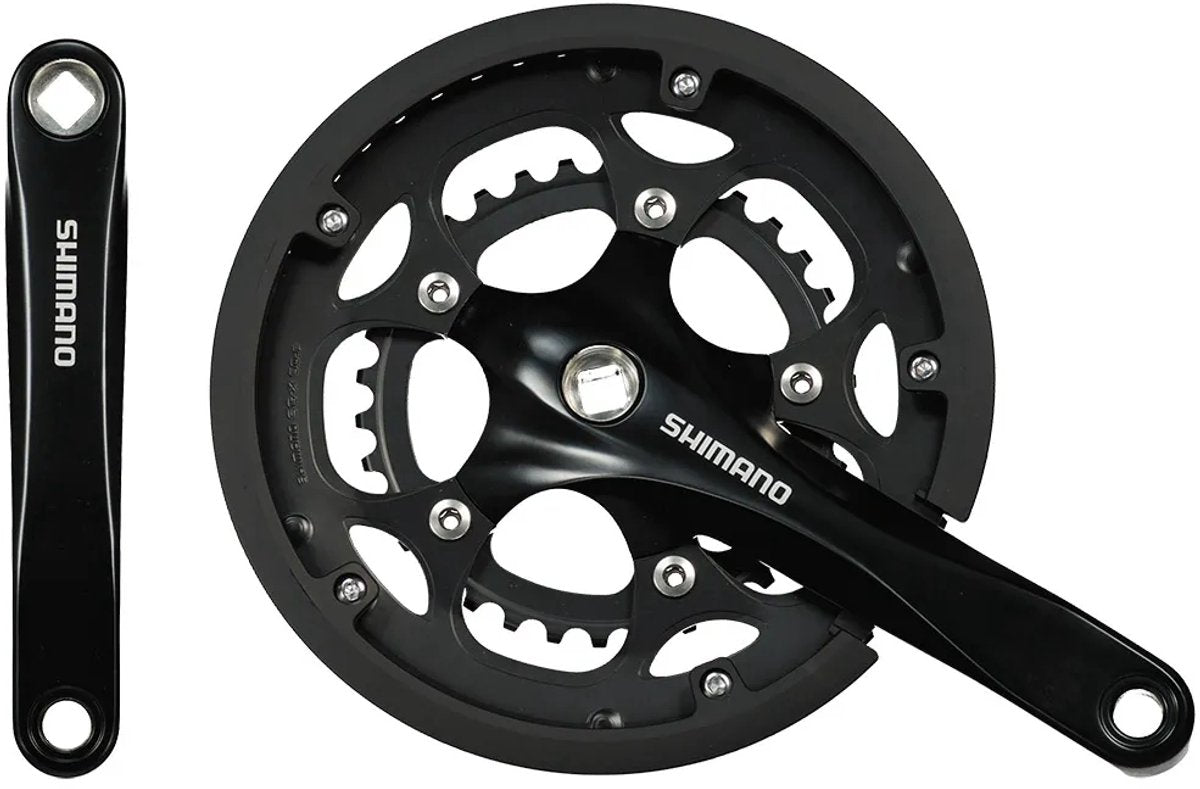 Shimano fc-rs200 crankstel 50 34t – 2x8-speed – 170 mm – vierkante as – zwart