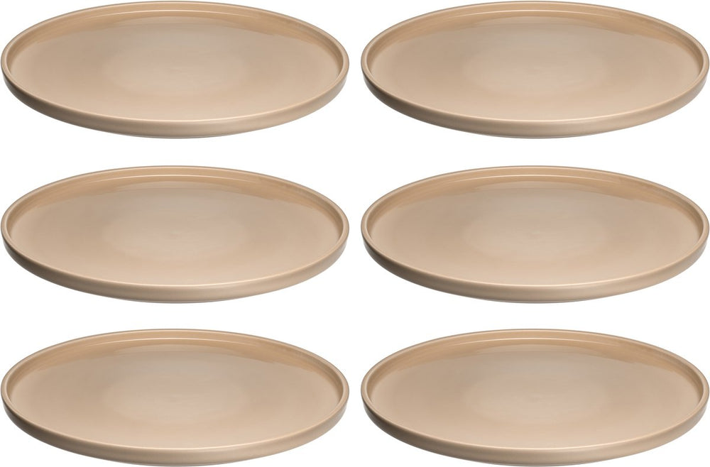 Leonardo roma bord 27cm abrikoos - set 6