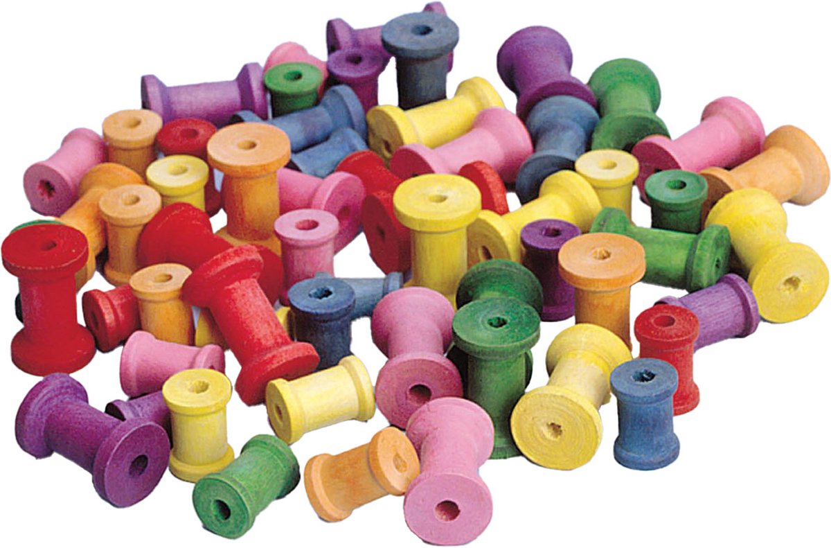 Kleuringen - Houten klossen, set van 50