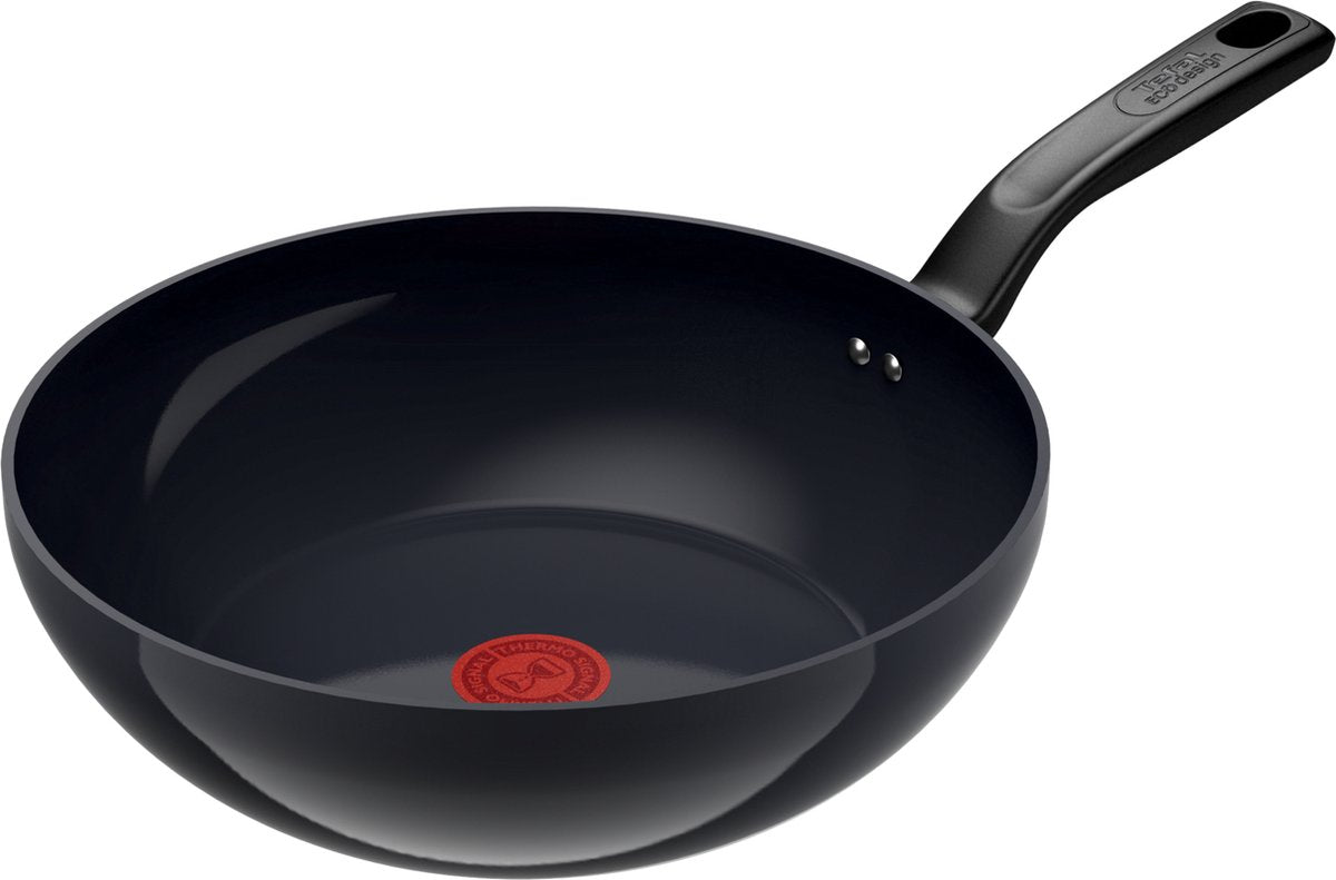 Tefal c47619 change zwart keramische wokpan 28 cm zwart