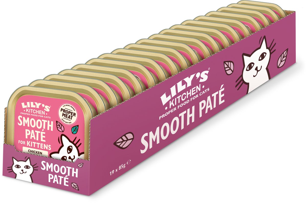 Lily's keuken kat kitten gladde paté kip