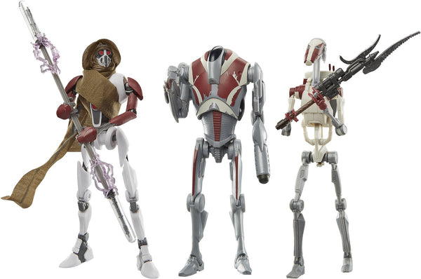 Hasbro star wars jedi: survivor black series action figure 3-pack magna guard, super battle droid battle droid action figuur