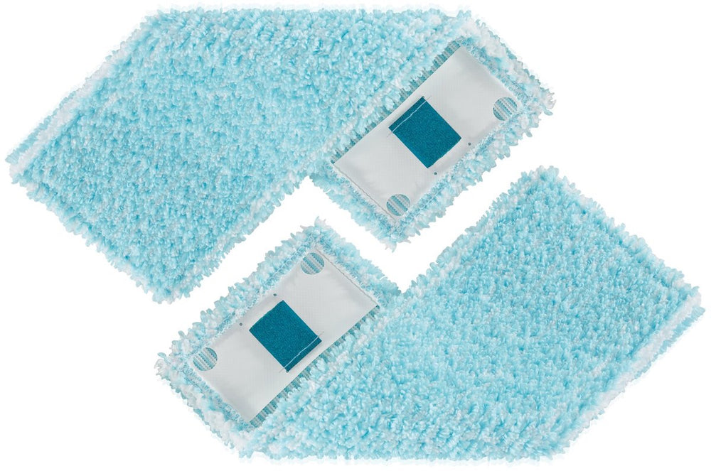 Leifheit clean twist powerclean vloerwisser overtrek - klittenband - 33 cm - super soft - 2 stuks