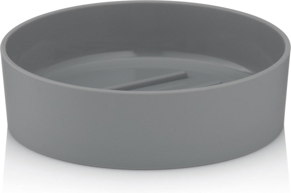 Kela gray - zeepschaal - kunststof - licht grijs