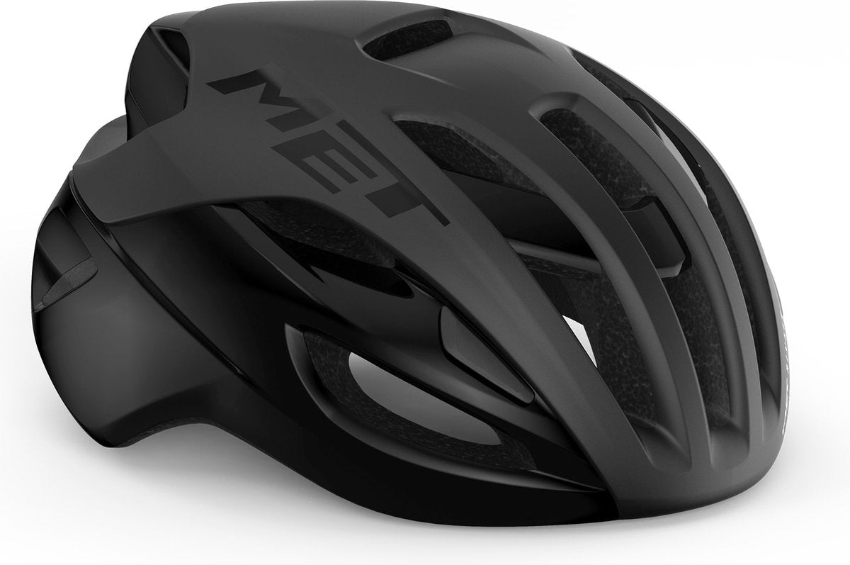 Met rivale mips fietshelm - maat l - black matt glossy