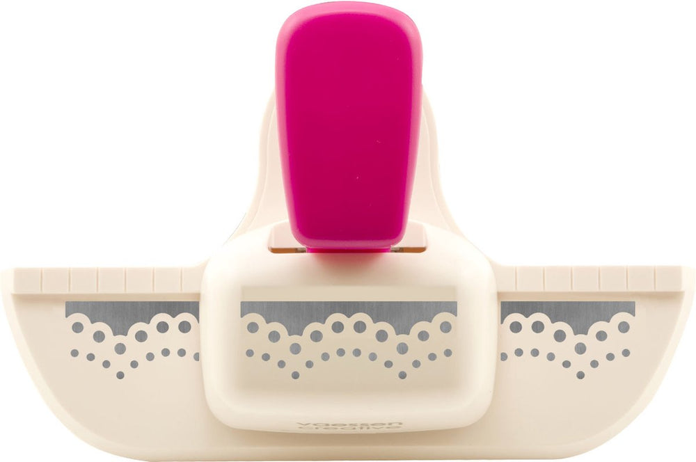 Vaessen creative pons - randpons kanten rand - 1,5 x 4,3 cm - ivoor