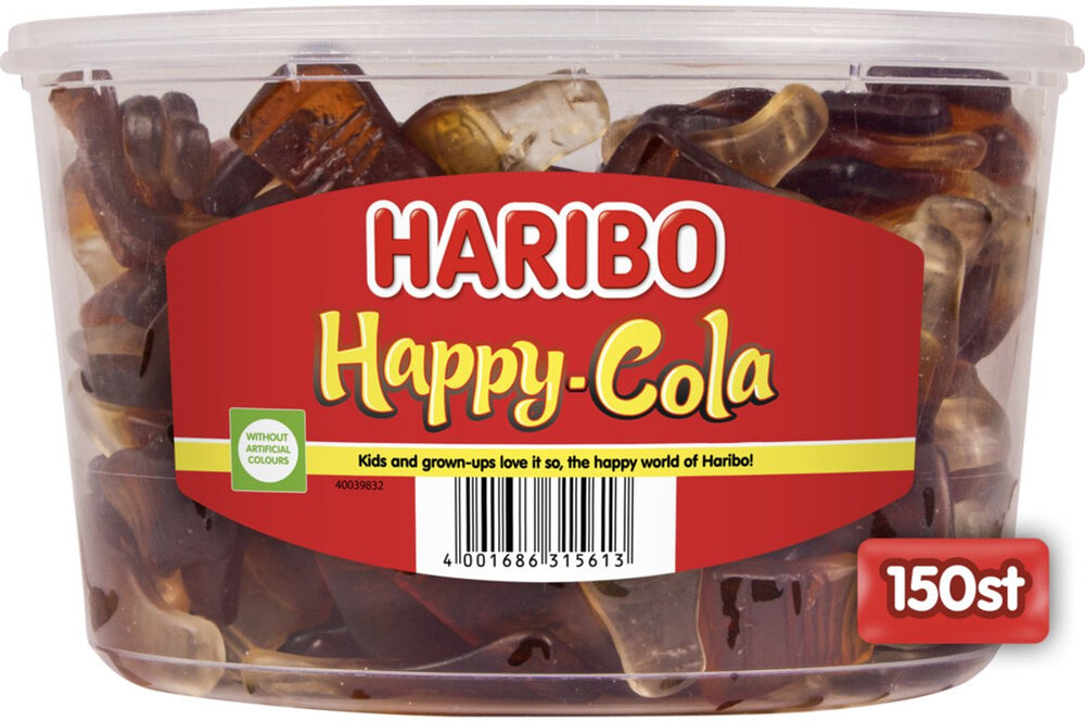 Haribo happy cola - snoep in colasmaak - 150 stuks silo
